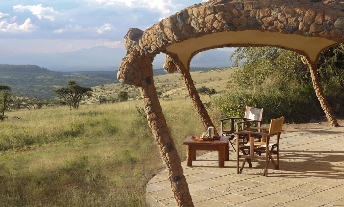 Elevated View location of Lewa house