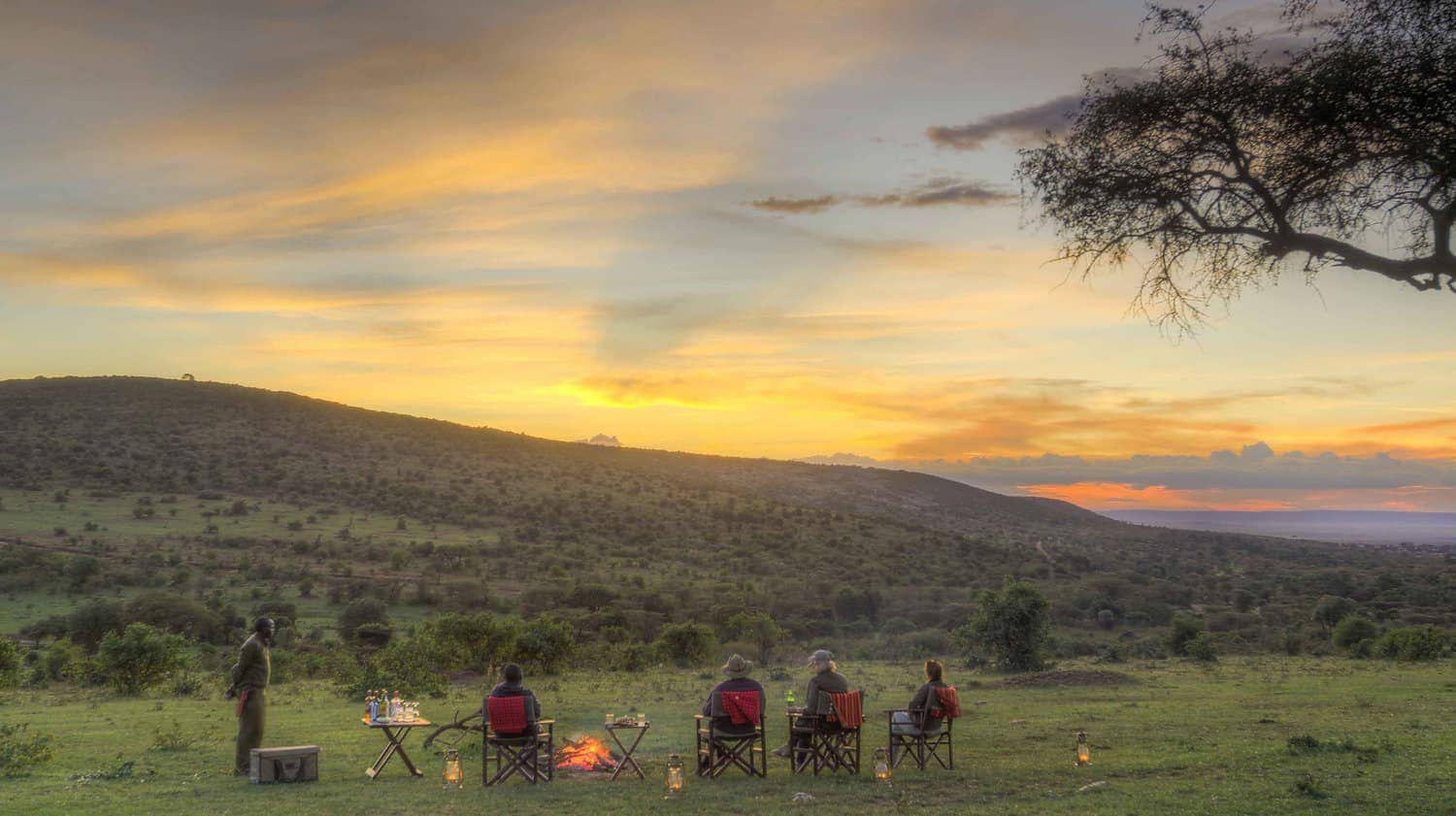 Suset on the plains of Masai Mara